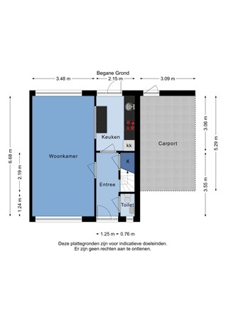Floorplan - Dr. C.R. Hermansstraat 16, 5683 HX Best